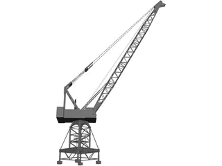 Port Crane 3D Model preview