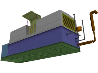 Sub-Grade Pump House 3D Model preview
