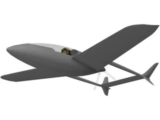 Small Turbine Single Seater 3D Model preview