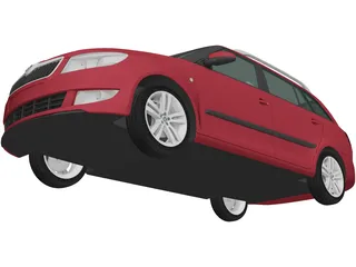 Skoda Fabia Combi (2011) 3D Model preview