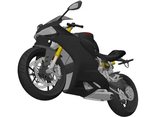 Ducati 1199 Panagale (2012) 3D Model preview