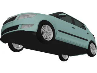 Skoda Fabia (2011) 3D Model preview