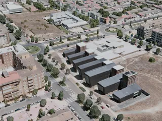 Caceres City, Spain (2020) 3D Model preview