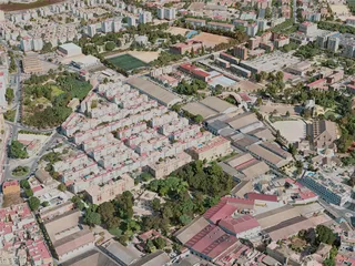 Jerez de la Frontera City, Spain (2020) 3D Model preview
