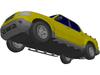 Ford Explorer Sport Trac (2003) 3D Model preview