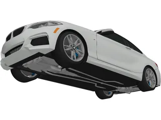 BMW M235i (2015) 3D Model preview
