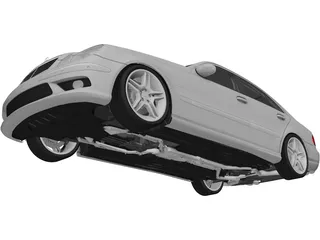 Mercedes Benz E55 AMG (2004) 3D Model preview