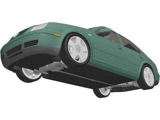 Volkswagen Jetta (2000) 3D Model preview