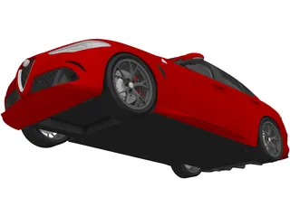 Alfa Romeo Giulia Quadrifoglio (2016) 3D Model preview