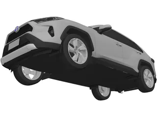 Toyota RAV4 Hybrid (2021) 3D Model preview