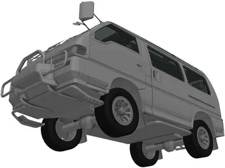 Mitsubishi Delica (1986) 3D Model preview