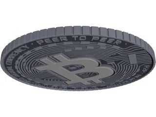 Bitcoin 3D Model preview