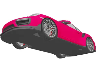 Porsche 911 Turbo S (2016) 3D Model preview