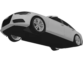 Audi A6 (2012) 3D Model preview