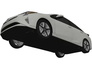 Toyota Prius (2017) 3D Model preview