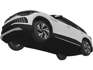 Volkswagen ID.6 X (2022) 3D Model preview