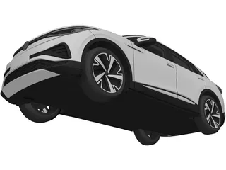 Volkswagen ID.4 X (2021) 3D Model preview