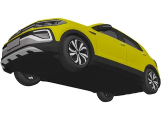 Volkswagen T-Cross 280 TSI (2019) 3D Model preview
