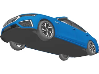 Skoda Octavia PRO (2021) 3D Model preview
