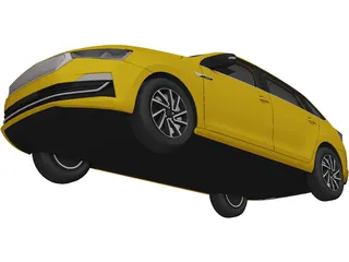 Skoda Rapid Spaceback (2020) 3D Model preview