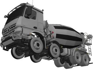 Mercedes-Benz Arocs 3D Model preview