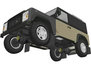 Land Rover Defender 90 3D Model preview
