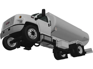 GMC Topkick C8500 Regular Cab Tanker Truck (2004) 3D Model preview