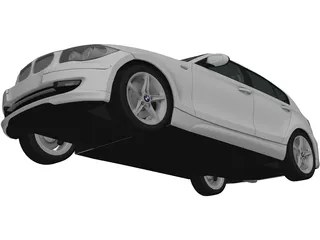 BMW 180i (2009) 3D Model preview