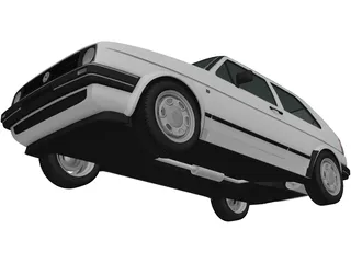 Volkswagen Golf GL (1983) 3D Model preview