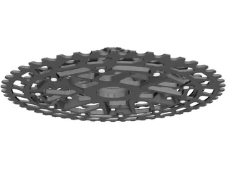 PG1210 12-speed Cassette 3D Model preview