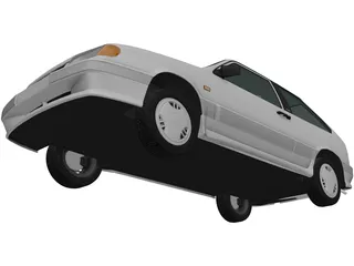 VAZ-2113 Lada Samara (1997) 3D Model preview