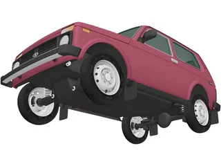 VAZ-21214 Lada Niva 4x4 (2012) 3D Model preview