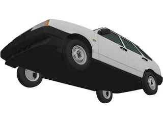 VAZ-2109 Lada (1987) 3D Model preview
