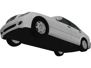 Mercedes-Benz C-class Sedan (2005) 3D Model preview