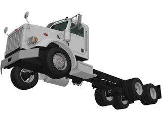 Peterbilt 357 DayCab Chassis Truck (2006) 3D Model preview