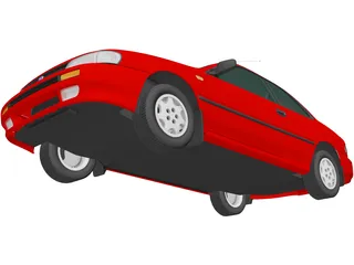 Subaru Impreza Coupe (1995) 3D Model preview