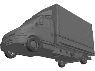 Renault Master Pickup (1997) 3D Model preview