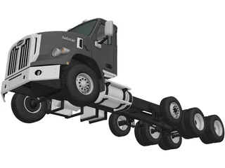 Autocar DC-64 Tractor Truck 4-axle (2019) 3D Model preview
