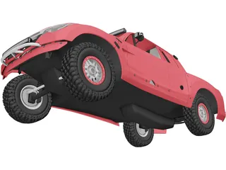 Honda Ridgeline Baja Race Truck (2016) 3D Model preview
