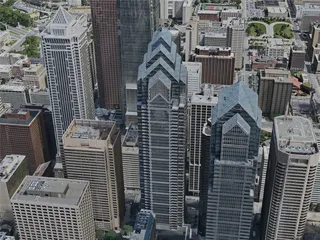 Philadelphia City, 7x7km, USA (2020) 3D Model preview