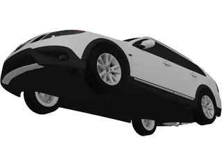 Saab 9-3X (2010) 3D Model preview