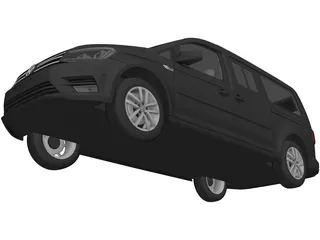 Volkswagen Caddy (2016) 3D Model preview