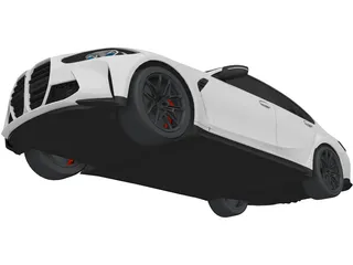 BMW M3 Competition (2021) 3D Model preview