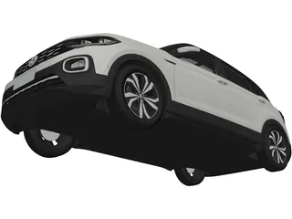 Volkswagen T-Cross Highline (2020) 3D Model preview