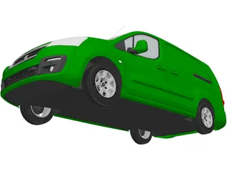 Peugeot Partner (2017) 3D Model preview