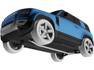 Land Rover Defender 90 (2020) 3D Model preview