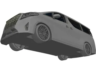 Toyota Alphard (2017) 3D Model preview
