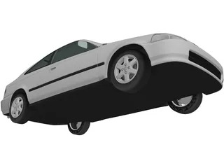 Honda Civic Coupe (1996) 3D Model preview