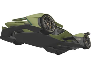 Lambo V12 Vision Gran Turismo (2020) 3D Model preview