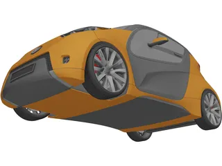 VAZ Lada City Compact 3D Model preview